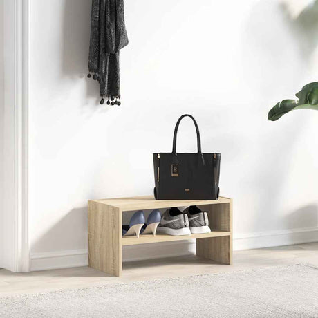 VidaXL skostativ stabelbar 60x30x30,5 cm sonoma eg-farvet