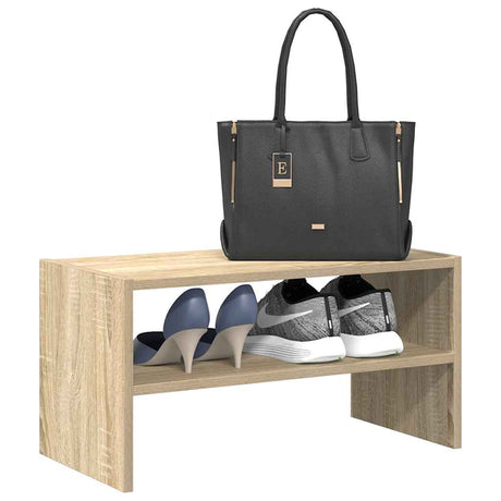 VidaXL skostativ stabelbar 60x30x30,5 cm sonoma eg-farvet