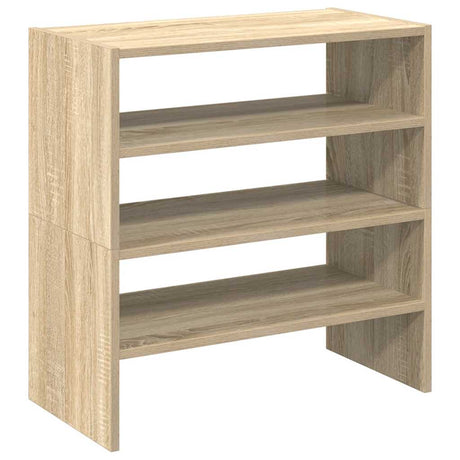 VidaXL skostativer 2 stk stabelbare 60x30x30,5 cm sonoma eg farve