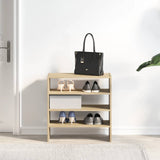 VidaXL skostativer 2 stk stabelbare 60x30x30,5 cm sonoma eg farve