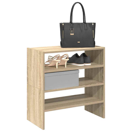 VidaXL skostativer 2 stk stabelbare 60x30x30,5 cm sonoma eg farve