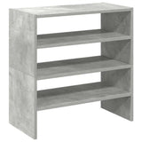 Vidaxx skostativer 2 stk stabelbare 60x30x30,5 cm betongrå