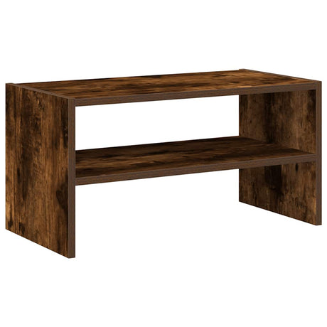 VidaXL skostativ stabelbar 60x30x30,5 cm røget eg