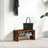 VidaXL skostativ stabelbar 60x30x30,5 cm røget eg