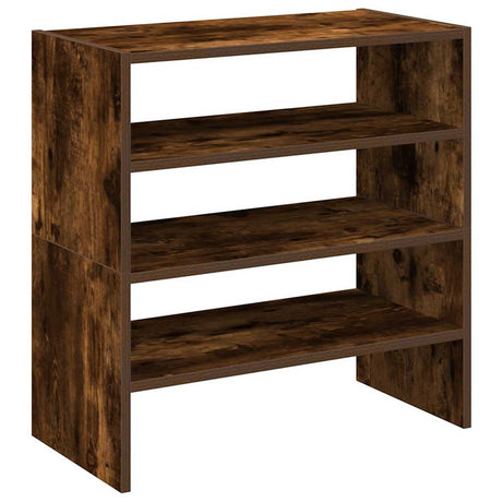 Vidaxx skostativer 2 stk stabelbare 60x30x30,5 cm røget eg farve