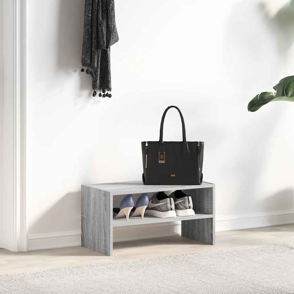Vidaxx skostativ stabelbar 60x30x30,5 cm grå sonoma eg