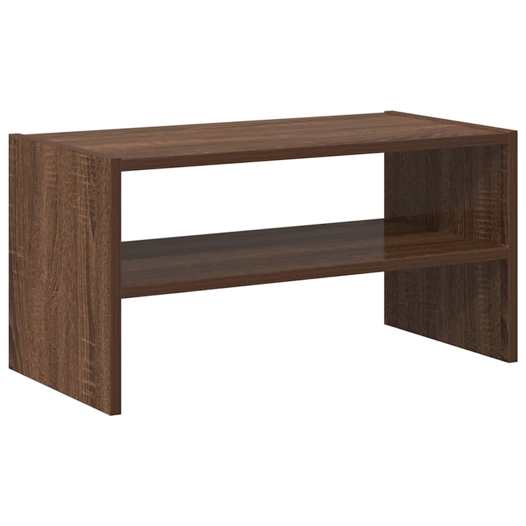 VidaXL skostativ stabelbar 60x30x30,5 cm brun eg farve