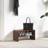 VidaXL skostativ stabelbar 60x30x30,5 cm brun eg farve