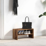 VidaXL skostativ stabelbar 60x30x30,5 cm gammel træfarvet