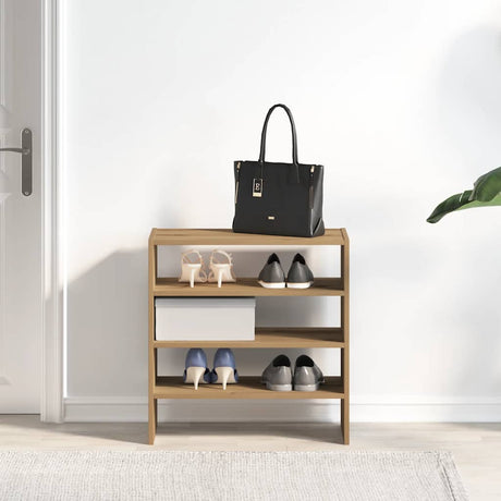 Vidaxx skostativer 2 stk stabelbare 60x30x30,5 cm håndværks eg