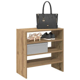 Vidaxx skostativer 2 stk stabelbare 60x30x30,5 cm håndværks eg