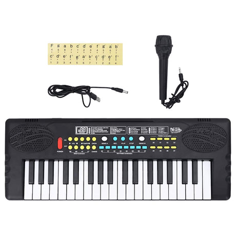 Vidaxxl piano elektrisk keyboard med 37 tangenter og mikrofon