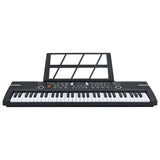 Vidaxxl 61 tangenter klaver elektrisk keyboard med nodestativ