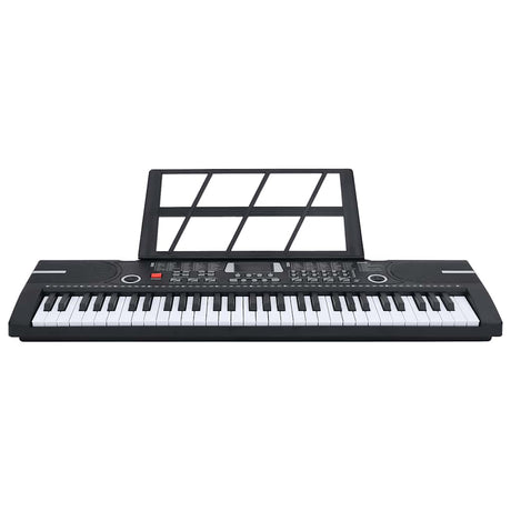 Vidaxxl 61 tangenter klaver elektrisk keyboard med nodestativ