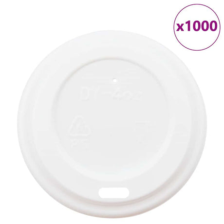 Vidaxxl papir kaffekoplåg ø60 mm 4oz 1000 stk plastik hvid