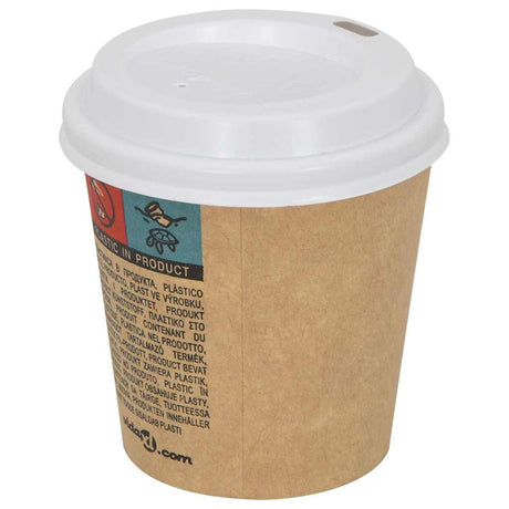 Vidaxxl papir kaffekoplåg ø60 mm 4oz 1000 stk plastik hvid