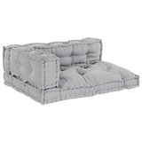 Vidaxl modulair bank 3 pcs grijs 120 x 80 x 38 cm stof