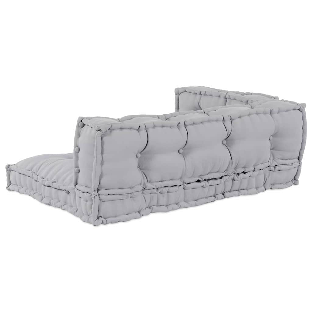 Vidaxl modulair bank 3 pcs grijs 120 x 80 x 38 cm stof