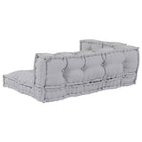 Vidaxl modulair bank 3 pcs grijs 120 x 80 x 38 cm stof