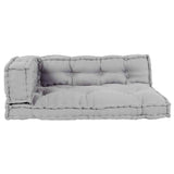 Vidaxl modulair bank 3 pcs grijs 120 x 80 x 38 cm stof