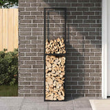 Vidaxx brændestativ 50x30x209 cm stål sort