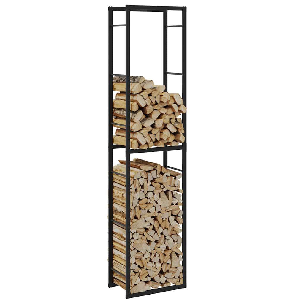 Vidaxx brændestativ 50x30x209 cm stål sort