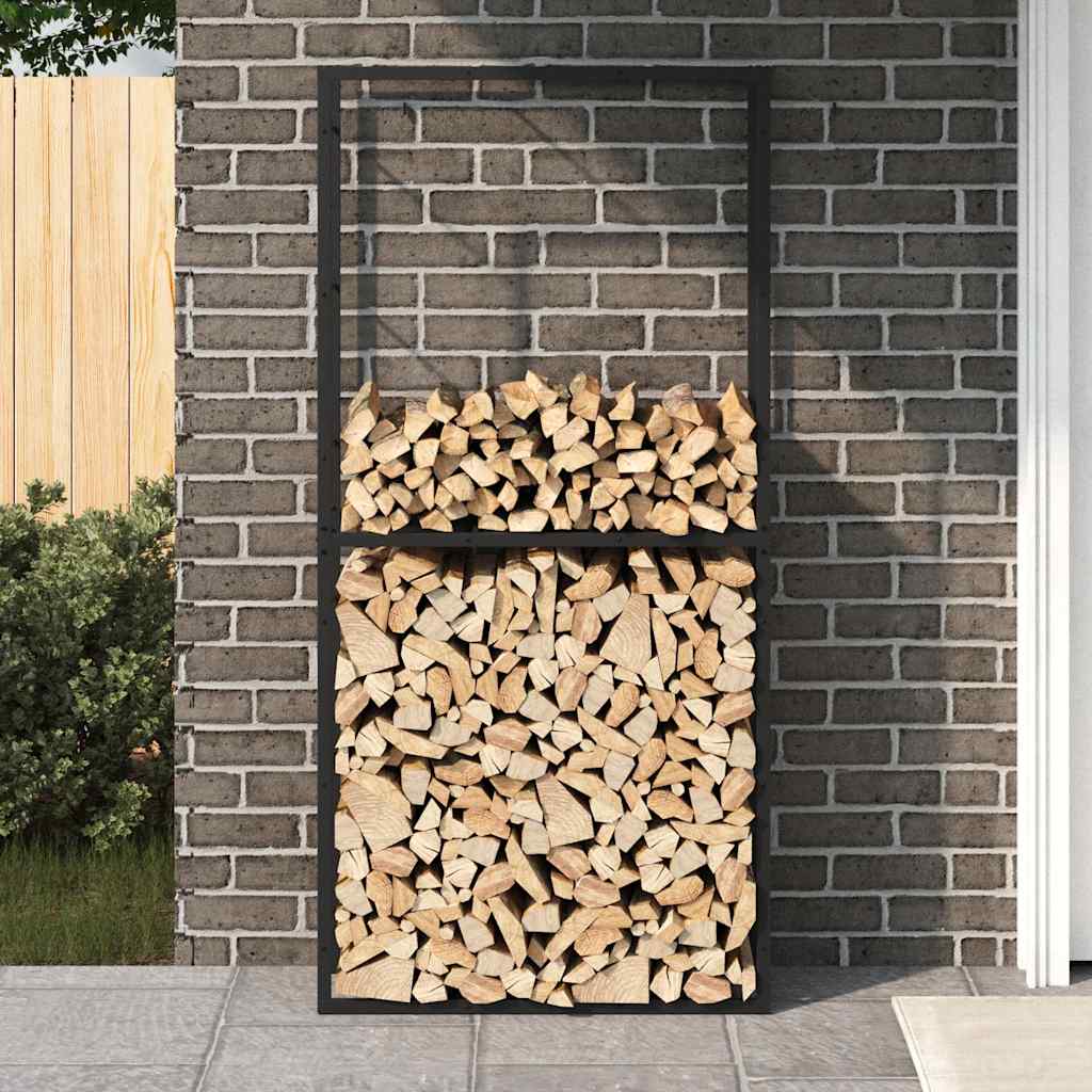 Vidaxx brændestativ 100x30x209 cm stål sort