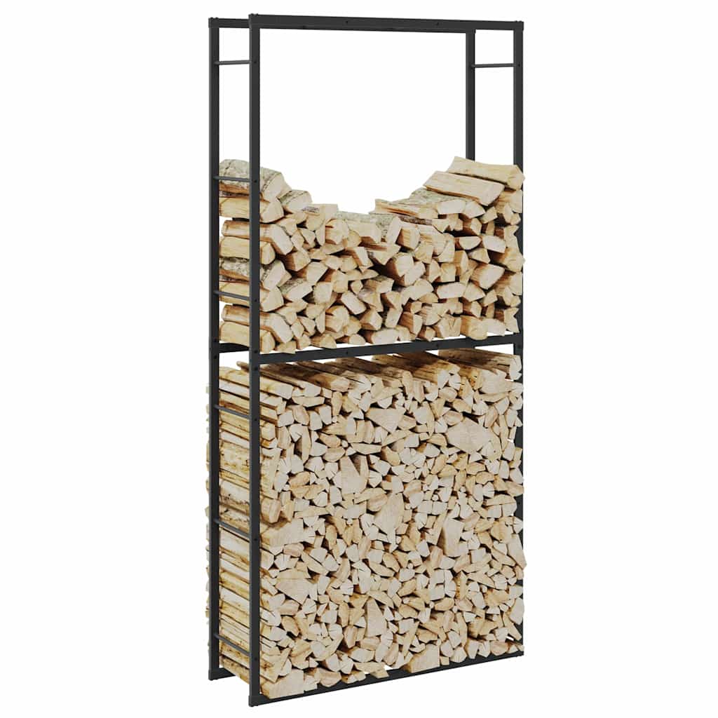 Vidaxx brændestativ 100x30x209 cm stål sort