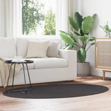 Vidaxl vloerkleden ovaal huarte antraciet 120 x 170 cm 100% polyester
