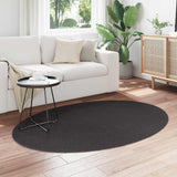 Vidaxl vloerkleden ovaal huarte antraciet 120 x 170 cm 100% polyester