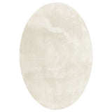Vidaxl vloerkleden ovaal huarte crème 160 x 230 cm 100% polyester
