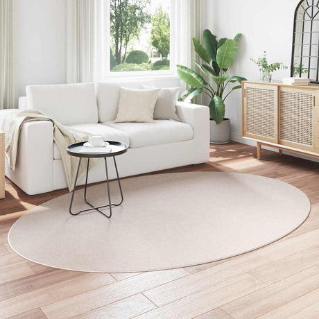Vidaxl vloerkleden ovaal huarte zand 160 x 230 cm 100% polyester
