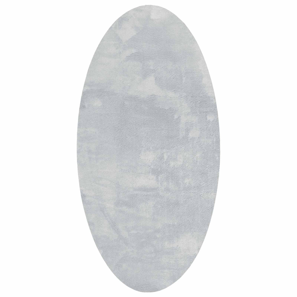Vidaxl vloerkleden ovaal huarte grijs 80 x 150 cm 100% polyester