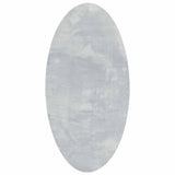 Vidaxl vloerkleden ovaal huarte grijs 80 x 150 cm 100% polyester