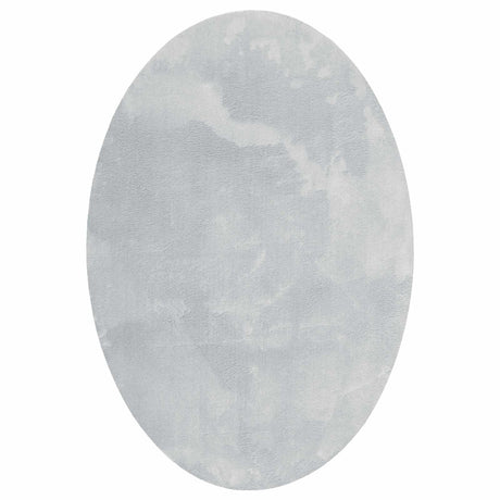 Vidaxl vloerkleden ovaal huarte grijs 120 x 170 cm 100% polyester