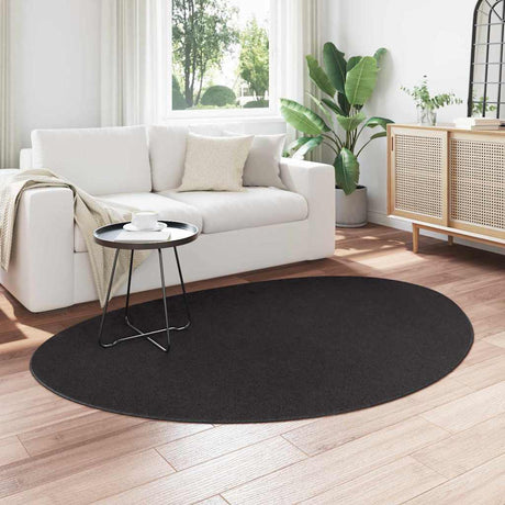 Vidaxl vloerkleden huarte zwart 140 x 200 cm polyester