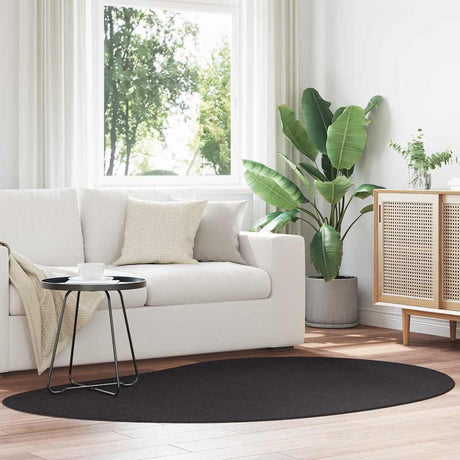 Vidaxl vloerkleden huarte zwart 140 x 200 cm polyester