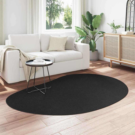 Vidaxl vloerkleden huarte zwart 140 x 200 cm polyester