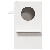 VidaXL kattehus 43x43x60 cm massiv fyrretræ hvid