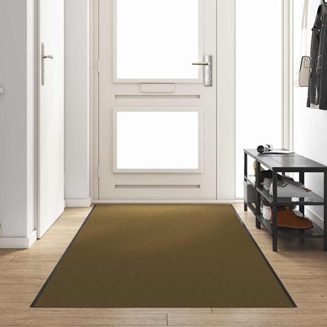Vidaxl deurmat anders bruin en zwart 120 x 350 cm polyamide en pvc
