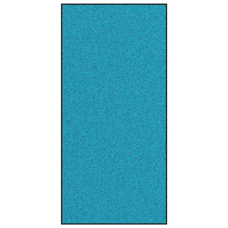 Vidaxl deurmat anders cyaan en zwart 120 x 250 cm polyamide en pvc
