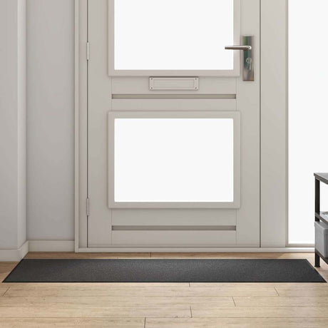 Vidaxl deurmat antraciet en zwart 60 x 180 cm polypropyleen en vinyl