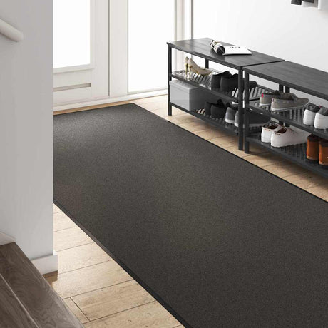 Vidaxl deurmat antraciet en zwart 120 x 250 cm polypropyleen en vinyl