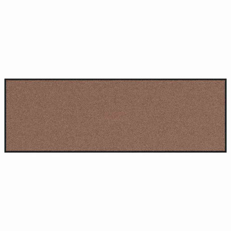 Vidaxl deurmat bruin en zwart 60 x 180 cm polypropyleen en vinyl