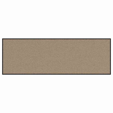 Vidaxl deurmat beige en zwart 60 x 180 cm polypropyleen en vinyl