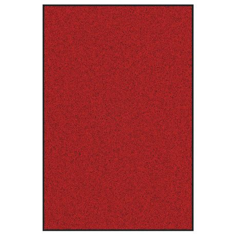 Vidaxl deurmat rood en zwart 120 x 180 cm polypropyleen en vinyl