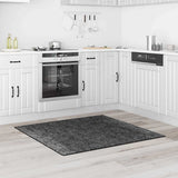 Vidaxl antislip shaggy tapijt donkergrijs 120 x 120 cm pp