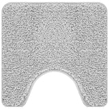 Vidaxl antislip badmat met toilet cut grijs 50 x 50 cm pp
