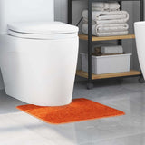 Vidaxl antislip badmat met toilet cut oranje 50 x 50 cm pp