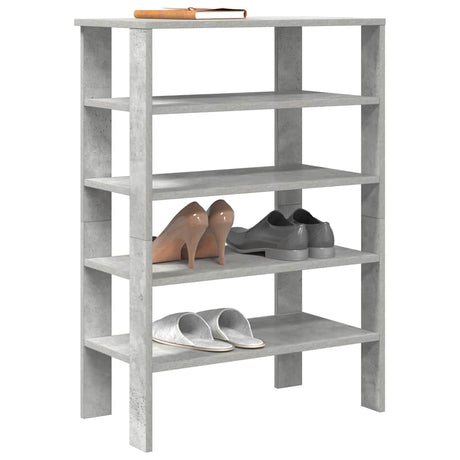 Vidaxx skostativ 61x32x87,5 cm konstrueret træ betongrå